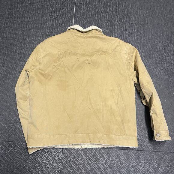 GAP Vintage Y2K Work Jacket CORDUROY Sherpa Lining Long Sleeve - Picture 7 of 8